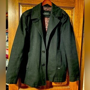 Men’s Guess black pea coat